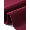 thumbnail image 6 of DARING DIVA Women's Plus Size Winter Pea Coat Double Breasted Notch Lapel 2X Burgundy, 6 of 6