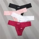 thumbnail image 5 of Tanga sexy de cintura baja para mujer, ropa interior de encaje transparente, 5 of 6