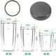 thumbnail image 2 of Piezas de repuesto para tapas de batidora Nutribullet 600 W/900 W, 2 of 7