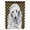 Poodle #4, variant on Black Standard Poodle Candy Corn Halloween Garden Flag