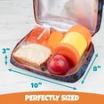 thumbnail image 2 of Bentology Lunch Box for Boys- Kids Insulated, Durable Sports Lunchbox Tote Bag Fits Bento Boxes, Jars & Bottles- Reusable School Lunch Sleeve Keeps Food Hotter or Colder Longer, 2 of 5