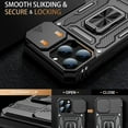 thumbnail image 2 of for iPhone 13 Pro Max Case with Screen Protector,Sliding Camera Cover,-Grade Cover with  Stand Phone Case 6.7" Black, 2 of 12