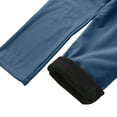 thumbnail image 6 of WTOBBY Men's Warm Fleece-Lined Ripstop Tactical Pants Waterproof Multi-Pocket Work Cargo Pants for Hiking Camping Fishing Construction Outdoor Zippered Men's Trousers,Blue M, 6 of 8