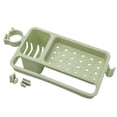 thumbnail image 4 of Yuarrent Nuevo estante de drenaje portátil de 1 pieza, estante de almacenamiento desmontable, organizador de plástico ajustable para baño y Organizadores de utensilios de cocina Verde, 4 of 6