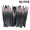 thumbnail image 1 of Juego de 20 brochas de maquillaje profesionales, brochas sintéticas premium para base, polvos, rubor, sombras, correctores, cosméticos para ojos, kit de brochas de maquillaje., 1 of 8