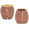 24Pcs NoMarking Pvc Hardwood Floor Protectors Felt Chair Leg Caps Cups