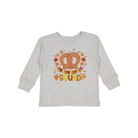 

Inktastic Oktoberfest Squad Fall Leaves Pretzel Gift Toddler Boy or Toddler Girl Long Sleeve T-Shirt