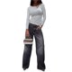 thumbnail image 2 of Camisetas de Larga con Cuello Redondo para Mujer, Estilo Casual y Ajustado, de Color Liso. Ropa Básica de Otoño. Crema M, 2 of 7