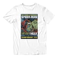 thumbnail image 2 of Marvel Spider-Man Brand New Day Men's Spidey vs Hulk Champ Comic T-Shirt (Bright White, S-XXXL), 2 of 4