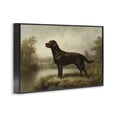 thumbnail image 2 of Stupell Industries Traditional On Alert Chocolate Lab Black Framed Giclee Art, 18 x 12, by Petals Prints Design, 2 of 8