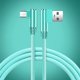 thumbnail image 5 of Matsuzay Cable de carga rápida de 1/2 / Cable de cargador micro USB Cable de datos dual de 90 grados Teléfono y Comunicación Verde 1M, 5 of 6