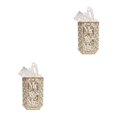 thumbnail image 4 of Billuyoard Caja amarilla para tarjetas de boda DIY, patrón bien diseñado, cajas de recuerdos fáciles de montar, boda DIY Señor 2Conjunto, 4 of 6