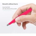 thumbnail image 2 of High Precision Tweezers Set (4-Piece, Black/Pink) - Stainless Steel for Facial Hair, Inward Hair, Splinter & Foreign Objects Removal - Fits Men & Women, 2 of 7