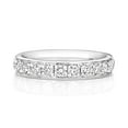 thumbnail image 2 of Platinum 950 3.7mm Slight Court Comfort Women Eternity Diamond Wedding Band/Ring Brilliant Cut 0.71 Carat G - SI1, 2 of 3