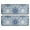 Blue Ethnic Mandala, variant on Kitchen Rugs Sets Of 2,Blue Ethnic Mandala Pattern Anti Fatigue Kitchen Mat Rugs Non Slip Washable,Decorative Kitchen Floor Mats for Kitchen,Sink,Laundry,17"x47" 17"x47"