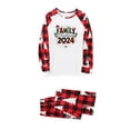 thumbnail image 4 of Penkiiy Family Christmas Pajamas Matching Sets 2024 Cute Couples Pjs Long Sleeve Holiday Jammies Xmas Loungewear Sleevewear L Red, 4 of 6