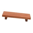 thumbnail image 2 of Elevador de madera vintage: pedestal rectangular para exhibición y almacenamiento Marrón, 2 of 9