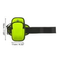 thumbnail image 2 of Unique Bargains 1 Pc Convenient Phone Holder Arm Bands with Zipper for Hiking Gym Green Neoprene, 2 of 4