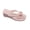 purple, variant on Women’s Platform Wedge Thong Sandals with Rose Flower Accent, Open Toe Slip On Heels