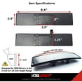 thumbnail image 5 of ICBEAMER 9.4" Car Rear View Mirror, HD Clear Tint, Panoramic Wide Angle Convex Surface, 2 Interior Retractable Rubber Clips, Anti Glare, Automotive Accessories Universal for Truck, Car, SUV, 1 Pack, 5 of 9