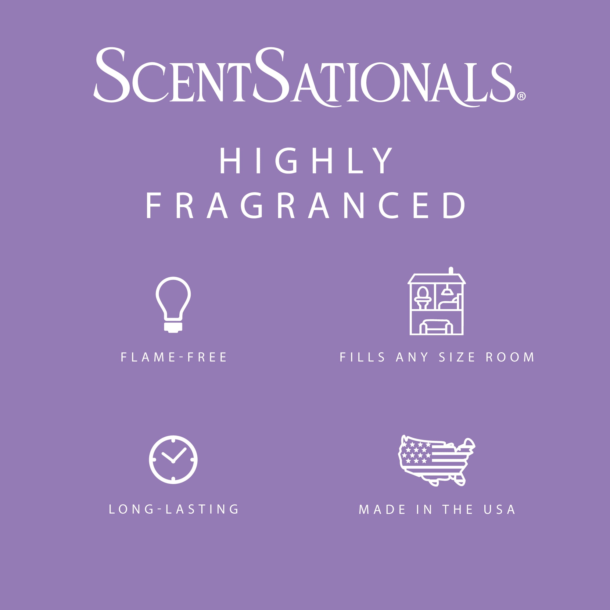 (5 pack) Sea Salt Lavender Scented Wax Melts, ScentSationals, 2.5 oz
