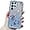 Blue 1, variant on Electroplated Transparent Floral Phone case with or Without Finger Ring Holder, Small Fragrance Design for Samsung Galaxy S24 S23 S22 S21 Ultra Plus FE Note20 Phone Case (Blue 1,S24 Ultra)