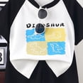thumbnail image 4 of Toddler Boy Clothes for Cute Summer Short Sleeve T-Shirt Tops Shorts Clothes Sets 6-12 Months 12-24 Months 2t 3t 4t 5t 6t 7t 8t 9t Children 7-8 Years, 4 of 4