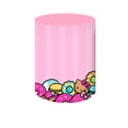 thumbnail image 5 of Fondo de soporte redondo de Hello Kitty con cubierta de color rosa y lindo gato para niña, fondo para fiesta de primer cumpleaños, pancarta elástica cilíndrica para baby shower, 5 of 5