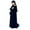 Dark Blue, variant on Kids Prayer Dress Muslim Clothes for Girls Long Sleeve Abaya Maxi Islamic Kaftan Jilbab Loose Long Robe (without Head Scarf )