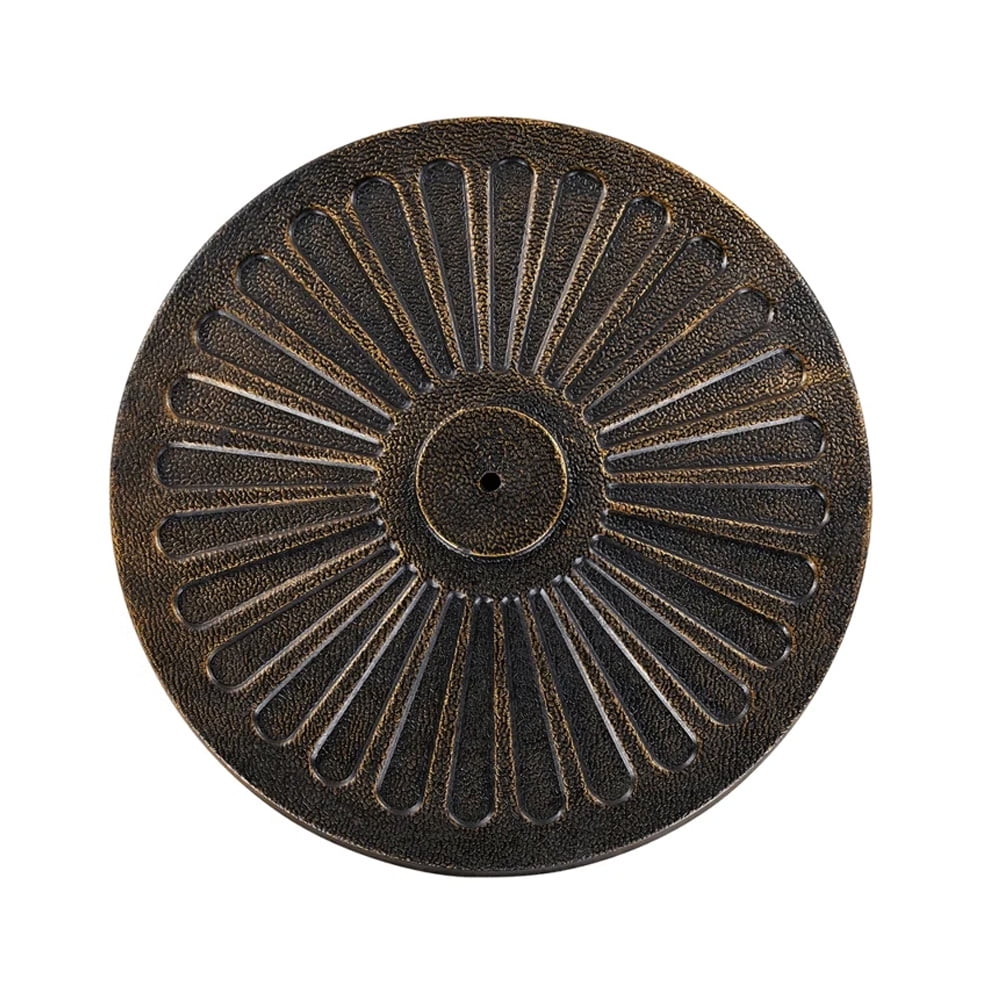 Abble 26.5 lbs Outdoor Patio Market Umbrella Base, Patio Umbrella Stand for Yard Garden Poolside in Bronze