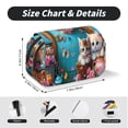 thumbnail image 5 of Goofa Whimsical Cats and Flowers Scene Pattern Double Layer Pen Pencil Case, Protective Large Capacity Storage Organizer Pen Pouch, Office College Supplies for Teens Adults, 5 of 7