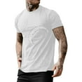 thumbnail image 2 of GLVSZ Mens Big and Tall T-Shirt Short Sleeve Gym Workout Sports Baseball Game Tee Loose Fit Crewneck Fashion Hipster Shirt, 2 of 4