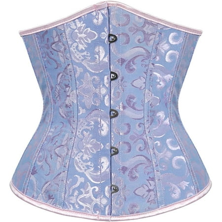 

QWZNDZGR Women s 9427 Lace Up Boned Underbust Waist Trainer Corset