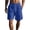 Dark Blue_001, variant on Domuza Mens Cotton Linen Shorts Knee Stretch Waist Mens Drawstring Elastic Waist Straight Leg Solid Color Breathable Daily Army Green 2XL