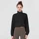 thumbnail image 5 of Chaqueta Deportiva con Cremallera para Mujer, Cuello Alto, Resistente Al Viento, Protección Solar, para Hacer Ejercicio Al Aire Libre. Negro L, 5 of 8