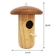 thumbnail image 3 of Casa Colgante Para Pájaros Alimentador de pájaros de madera Columpio de pájaro en forma de hongo creativo para exteriores Jardín Hogar, 3 of 7
