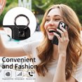 thumbnail image 5 of iPhone 13 Case ,Card Slots Leather Wrist Strap Phone Cover for iPhone 13, 5 of 5
