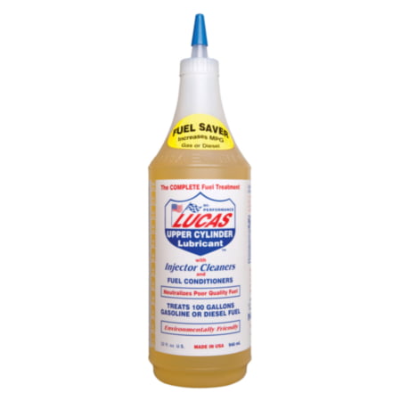 Lucas Oil Products Upper Cylinder Lubricant & Injector Cleaner - Treats 100 gallons of Gasoline or Diesel Fuel, 32 oz bottle, sold by
