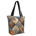 thumbnail image 2 of Fotbe Rustic Tile Pattern Pattern Beach Tote,Shoulder Handbag,Spacious Tote Bag,Lightweight Travel Bag,Versatile Shopping Bag, 2 of 9