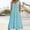*Light Blue, variant on ClodeEU Women's V Neck Sleeveless Pleated Tunic Midi Dress ,Casual Summer Loose Fit Dress Black,Womens Plus XXL
