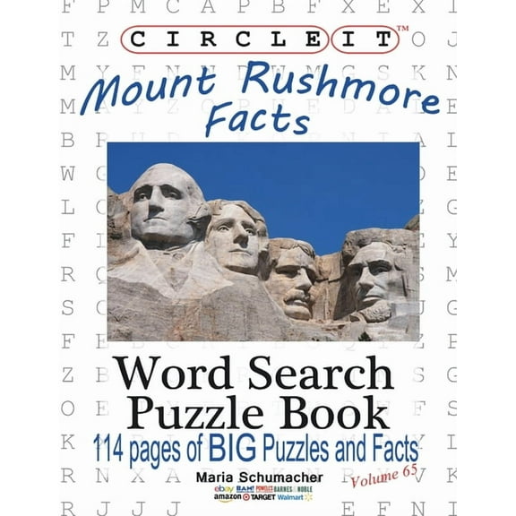 Circle It, Mount Rushmore Facts, Word Search, Puzzle Book, (Paperback)