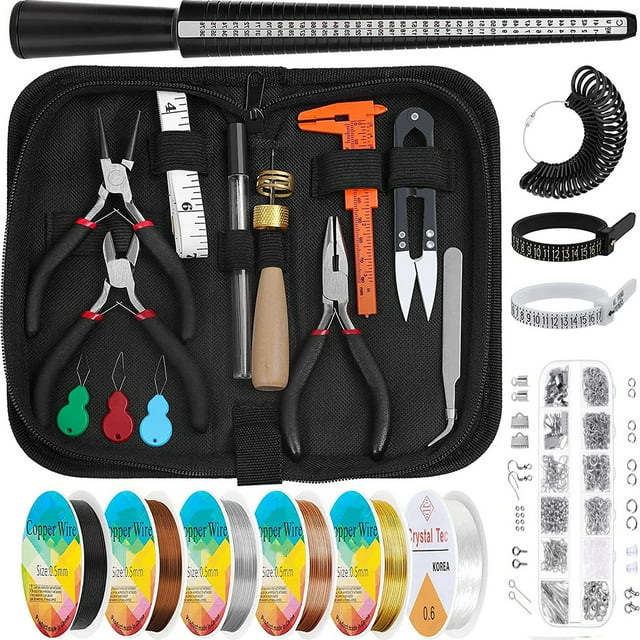 Coofit Jewelry Making Supplies Kit: Jewelry Making Tools Jewelry Findings Starter Kit