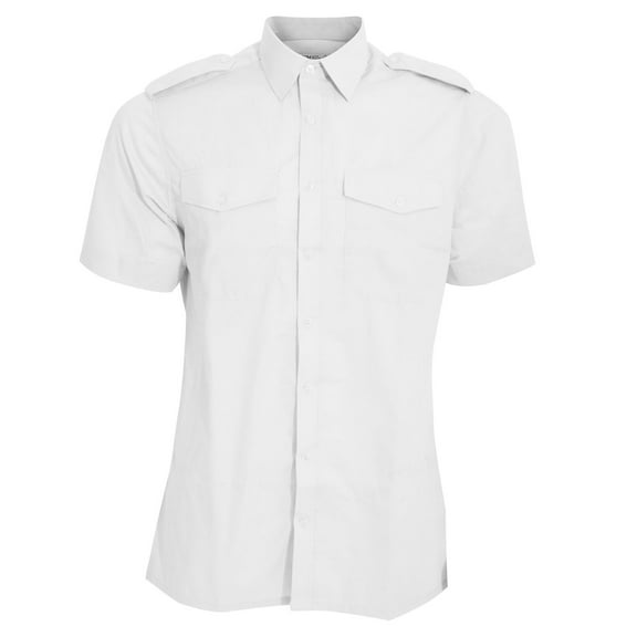 Kustom Kit Mens Short Sleeve Pilot Shirt