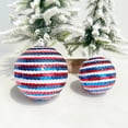thumbnail image 2 of Patriotic Party Hanging Ornaments Ball Set for Independence Day Memorial Day 4th of July Decorations Indoor Outdoor Festival Tree Wall Decoration Red White and Blue Plastic Sphere Accessory, 2 of 4