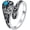 Ring 2, variant on 925 Sterling Silver Turquoise Exquisite Oxidized Spoon Ring Boho Style Adjustable Rings Jewelry Gifts for Women Mother