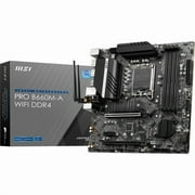 MSI B660M-A WIFI Desktop Motherboard, Intel B660 Chipset, Socket LGA-1700, Intel Optane Memory Ready, Micro ATX