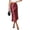 Burgundy, variant on Womens Satin Skirt Summer Silk Business Casual High Waisted A Line Flowy Work Wedding Cocktail Midi Skirts