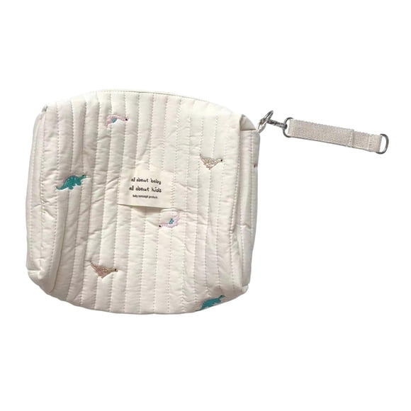 Bolsa para cochecito, Mini bolsa de almacenaje para cochecito, bolsa de pañales, bolsa de cosméticos, bolso de mamá, bolsa de pañales pequeña para , Dinosaurio