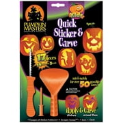 Pumpkin Masters 65505 Quick Sticker/Carving Kit, 17 Pieces