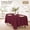 Brick, variant on Cotton-Feel Oval Tablecloth 52 x 70in Dining Table Cover - Stain & Wrinkle Resistant Spun Polyester - Periwinkle, 2 Pack